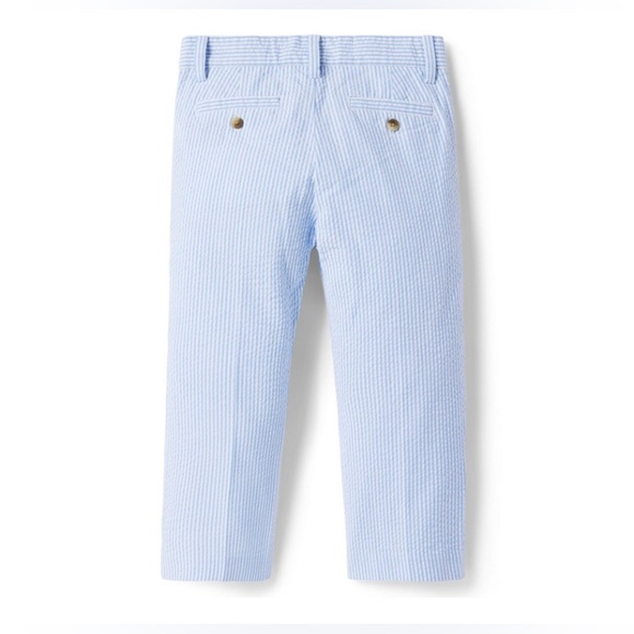 Janie and Jack kids boys STRIPED SEERSUCKER PANT - Picture 9 of 9